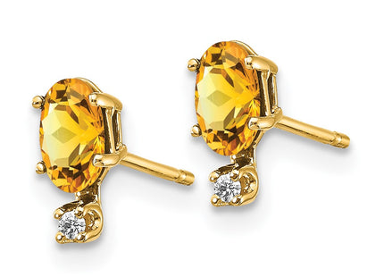 14k Yellow Gold Earrings Style XBE190 - Classique Jewelry Inc.