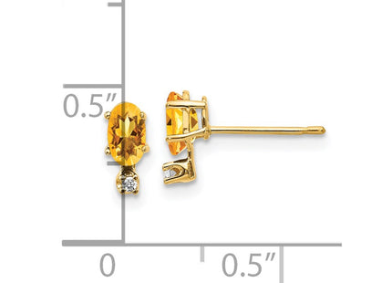 14k Yellow Gold Earrings Style XBE190 - Classique Jewelry Inc.
