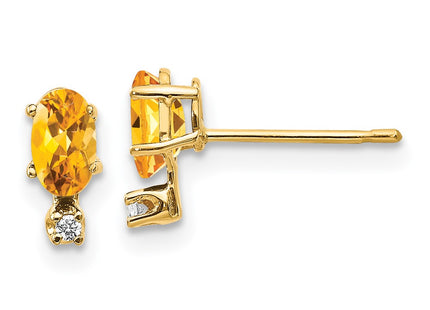 14k Yellow Gold Earrings Style XBE190 - Classique Jewelry Inc.