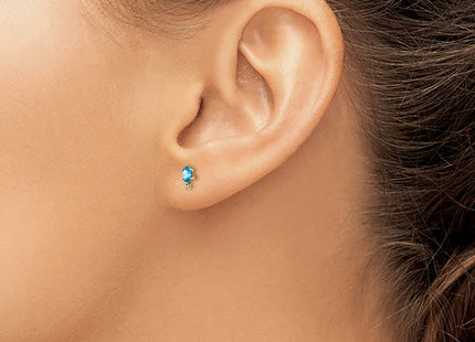 14k Yellow Gold Earrings Style XBE191 - Classique Jewelry Inc.