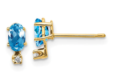 14k Yellow Gold Earrings Style XBE191 - Classique Jewelry Inc.