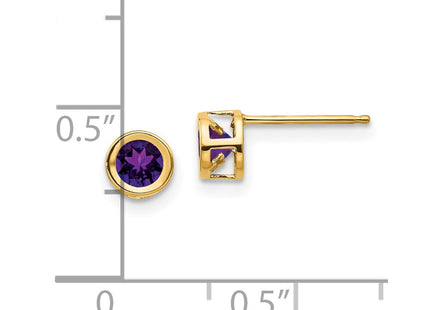 14k Yellow Gold Earrings Style XBE2 - Classique Jewelry Inc.