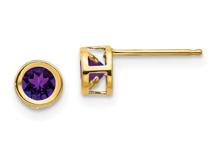 14k Yellow Gold Earrings Style XBE2 - Classique Jewelry Inc.