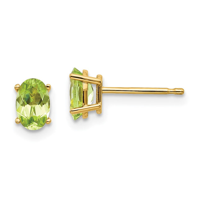 14k Yellow Gold Earrings Style XBE20 - Classique Jewelry Inc.