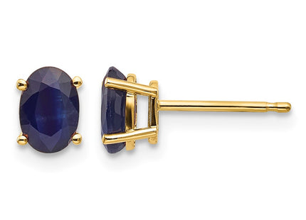 14K gold sapphire earrings