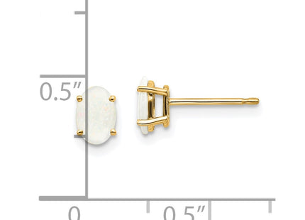 14k Yellow Gold Earrings Style XBE22 - Classique Jewelry Inc.