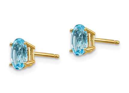 14k Yellow Gold Earrings Style XBE24 - Classique Jewelry Inc.