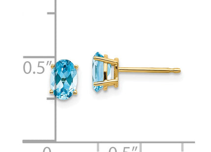 14k Yellow Gold Earrings Style XBE24 - Classique Jewelry Inc.