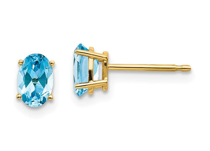 14k Yellow Gold Earrings Style XBE24 - Classique Jewelry Inc.