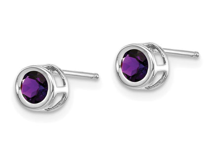 14k White Gold Earrings Style XBE242 - Classique Jewelry Inc.