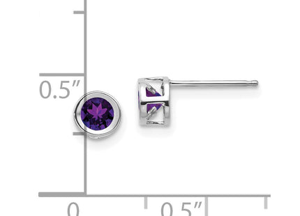 14k White Gold Earrings Style XBE242 - Classique Jewelry Inc.