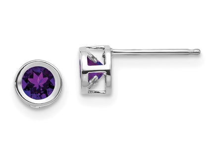 14k White Gold Earrings Style XBE242 - Classique Jewelry Inc.