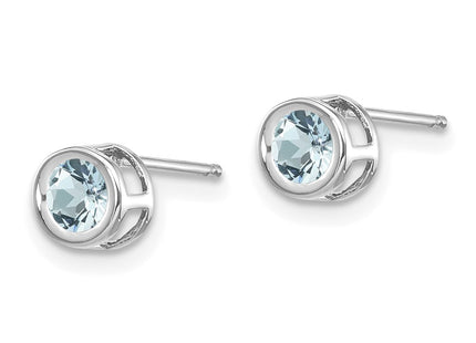 14k White Gold Earrings Style XBE243 - Classique Jewelry Inc.