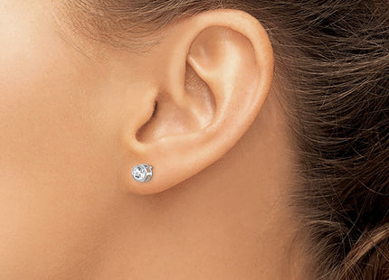 14k White Gold Earrings Style XBE244 - Classique Jewelry Inc.