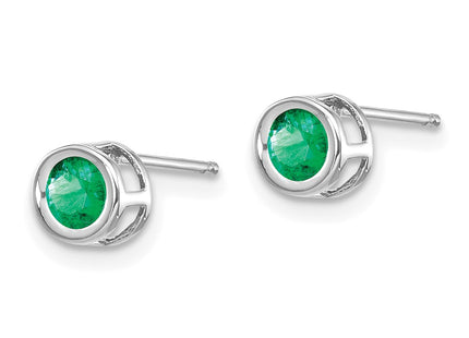 14k White Gold Earrings Style XBE245 - Classique Jewelry Inc.