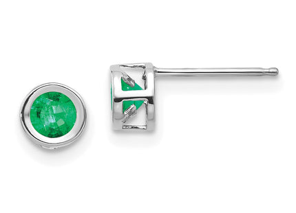 14k White Gold Earrings Style XBE245 - Classique Jewelry Inc.