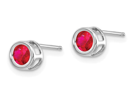 14k White Gold Earrings Style XBE247 - Classique Jewelry Inc.