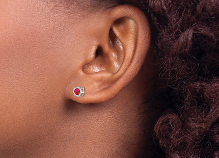 14k White Gold Earrings Style XBE247 - Classique Jewelry Inc.