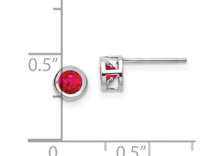 14k White Gold Earrings Style XBE247 - Classique Jewelry Inc.