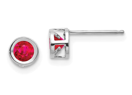 14k White Gold Earrings Style XBE247 - Classique Jewelry Inc.