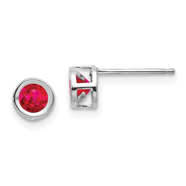14k White Gold Earrings Style XBE247 - Classique Jewelry Inc.