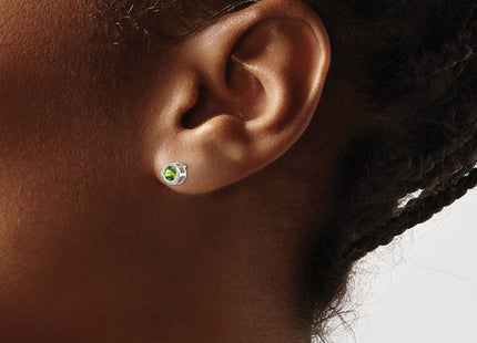 14k White Gold Earrings Style XBE248 - Classique Jewelry Inc.