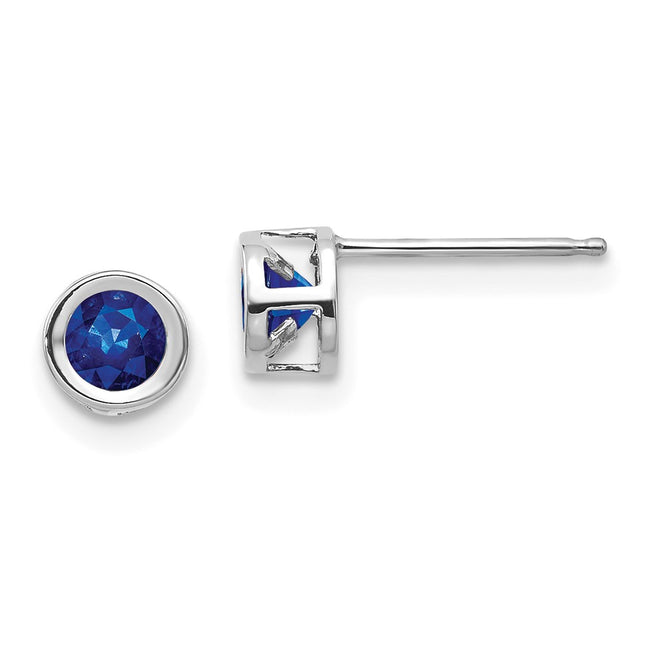 14k White Gold Earrings Style XBE249 - Classique Jewelry Inc.