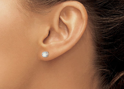 14k White Gold Earrings Style XBE250 - Classique Jewelry Inc.