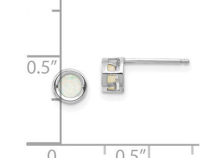 14k White Gold Earrings Style XBE250 - Classique Jewelry Inc.