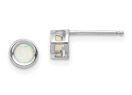 14k White Gold Earrings Style XBE250 - Classique Jewelry Inc.