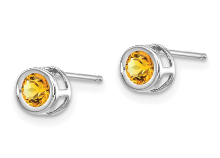 14k White Gold Earrings Style XBE251 - Classique Jewelry Inc.