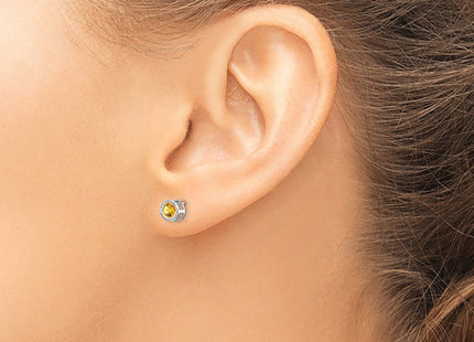 14k White Gold Earrings Style XBE251 - Classique Jewelry Inc.