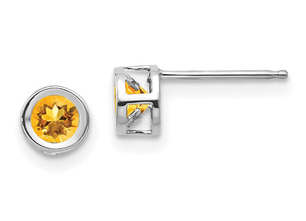 14k White Gold Earrings Style XBE251 - Classique Jewelry Inc.