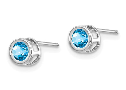 14k White Gold Earrings Style XBE252 - Classique Jewelry Inc.