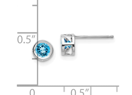 14k White Gold Earrings Style XBE252 - Classique Jewelry Inc.