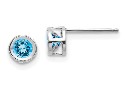 14k White Gold Earrings Style XBE252 - Classique Jewelry Inc.