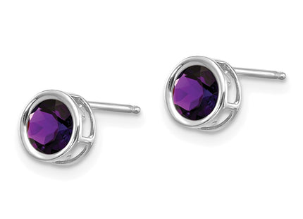 14k White Gold Earrings Style XBE254 - Classique Jewelry Inc.