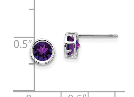 14k White Gold Earrings Style XBE254 - Classique Jewelry Inc.
