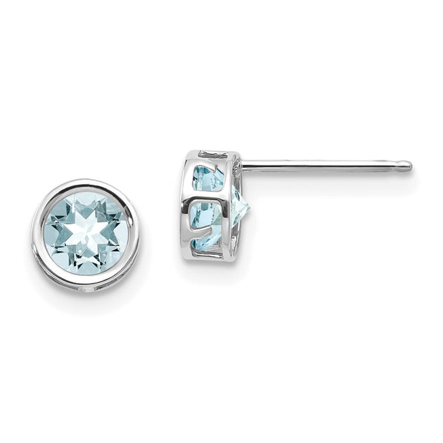14k White Gold Earrings Style XBE255 - Classique Jewelry Inc.