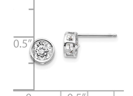 14k White Gold Earrings Style XBE256 - Classique Jewelry Inc.