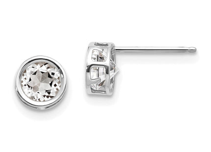 14k White Gold Earrings Style XBE256 - Classique Jewelry Inc.