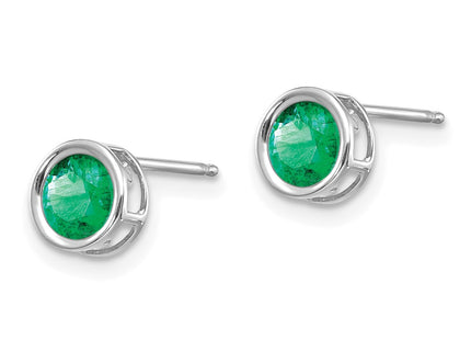 14k White Gold Earrings Style XBE257 - Classique Jewelry Inc.