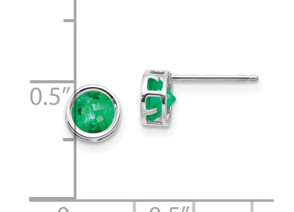 14k White Gold Earrings Style XBE257 - Classique Jewelry Inc.