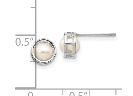 14k White Gold Earrings Style XBE258 - Classique Jewelry Inc.