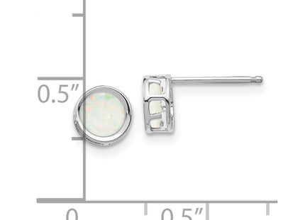 14k White Gold Earrings Style XBE262 - Classique Jewelry Inc.