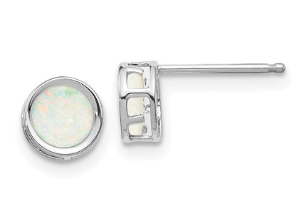 14k White Gold Earrings Style XBE262 - Classique Jewelry Inc.