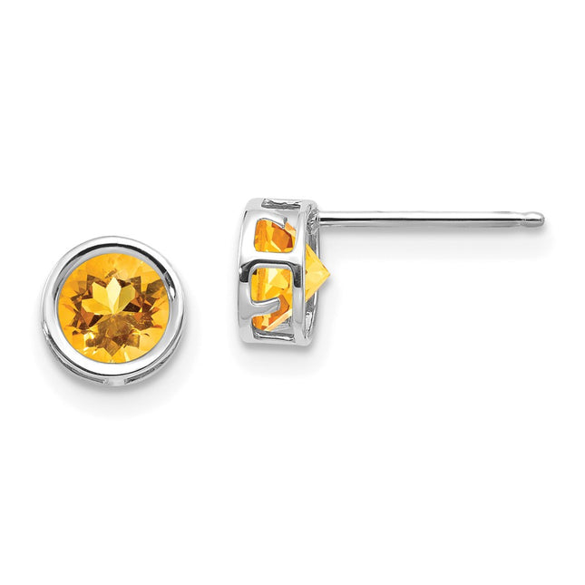 14k White Gold Earrings Style XBE263 - Classique Jewelry Inc.