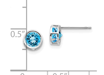 14k White Gold Earrings Style XBE264 - Classique Jewelry Inc.