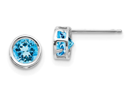 14k White Gold Earrings Style XBE264 - Classique Jewelry Inc.