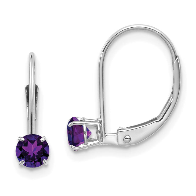 14k White Gold Earrings Style XBE266 - Classique Jewelry Inc.